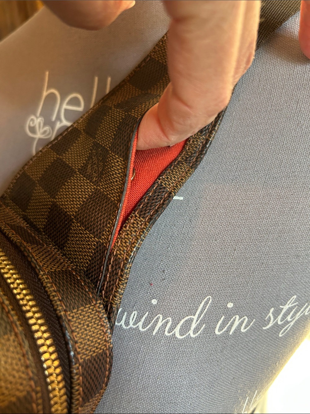 Louis Vuitton Damier Ebene Brown Belt Bag - Picture 4 of 12